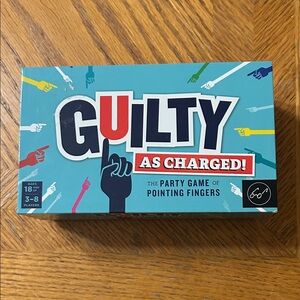 Chronicle Books Guilty As Charged! Card Game - Blue and Red